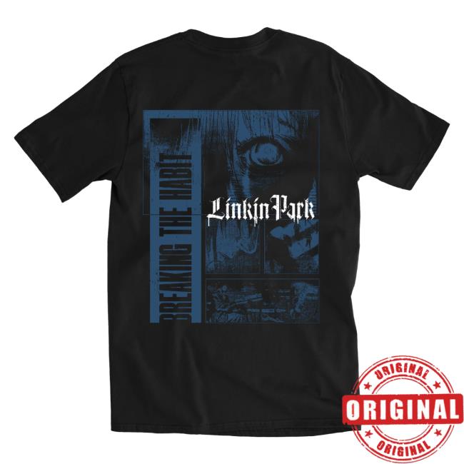 Official Linkin Park Merch Store Meteora Bth Anime Black Crewneck LinkinPark Apparel Clothing Shop