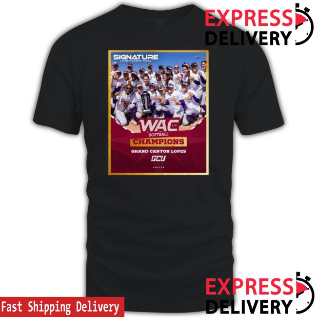 Original Grand Canyon Lopes 2024 Wac Softball Champions Long Sleeve T Shirt