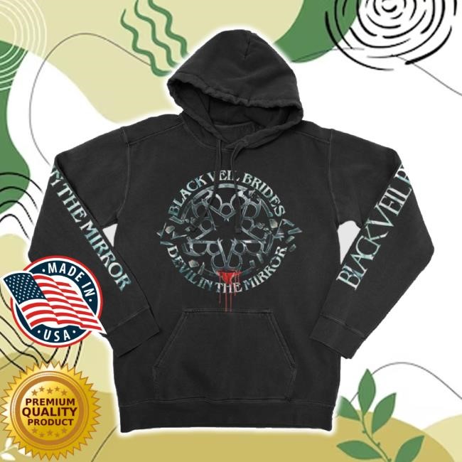 Original Devil In The Mirror Long Sleeve T Shirt Black Veil Brides Merch Store Shop