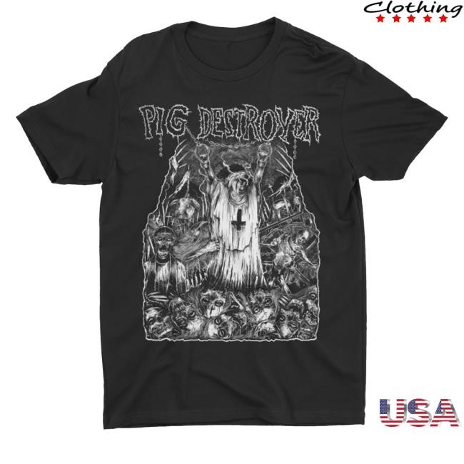 Official Night Shift Merch Pig Destroyer - Nun Long Sleeve T Shirt