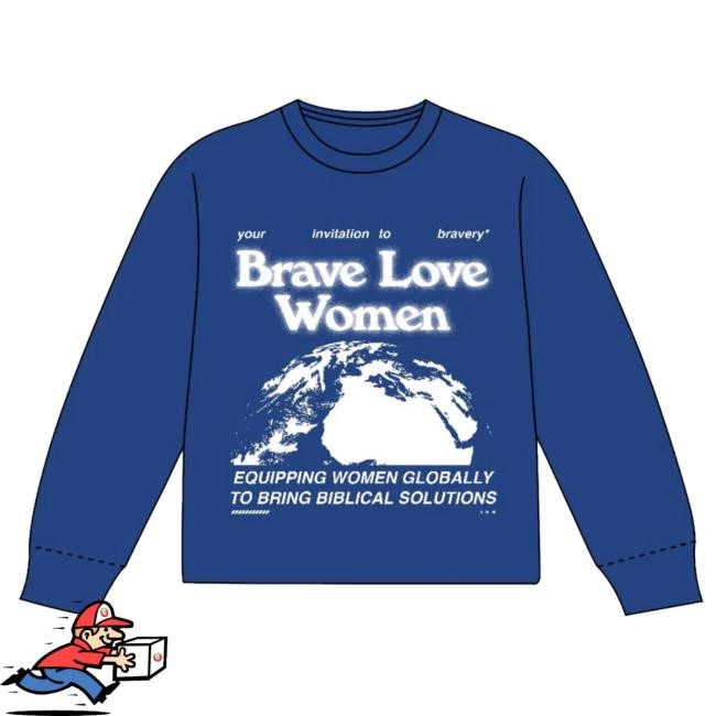Circuit Riders Merch Brave Love Blue Crewneck Sweatshirt