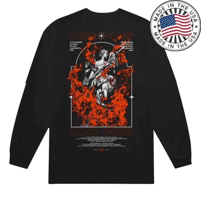 Memphis May Fire Everybody's Fake Black Long Sleeve Shirt