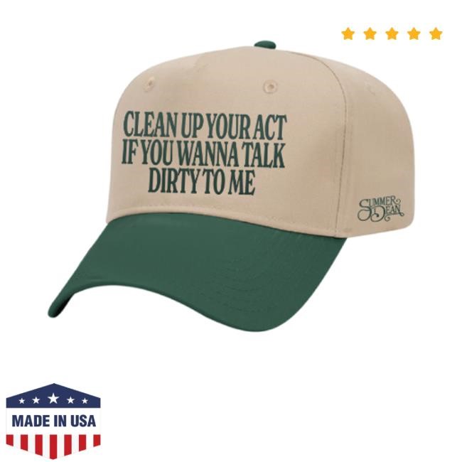 Inksoft Merch Scummer Dean Clean Up Your Act Cap