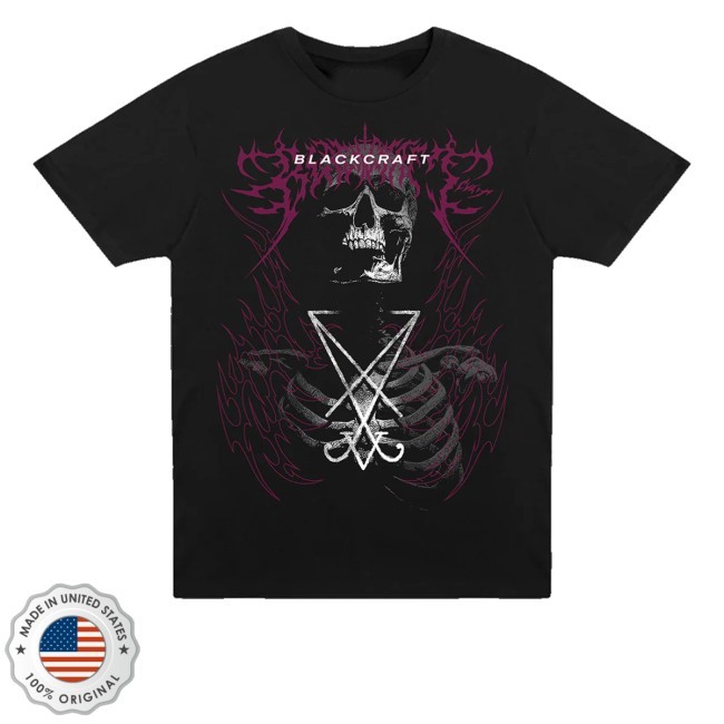 Lucifer Sigil Skeleton Long Sleeve Shirt Blackcraft Clothing Merch Store