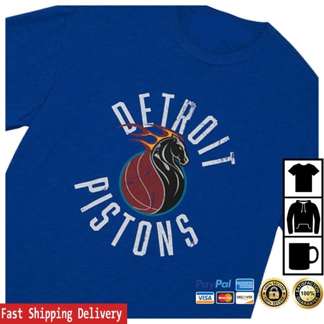 Gameday Detroit Merch Shop Store Detroit Pistons Mitchell & Ness Legendary Slub Shirt