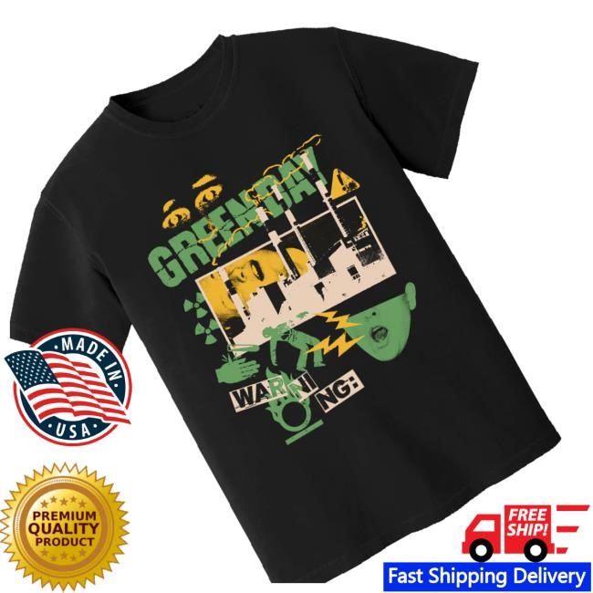 Green Day Merch Shop Store Power Plant Tee Shirt