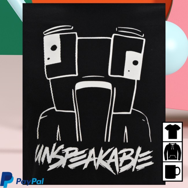 Official Unspeakable Merch Black Icon Tee