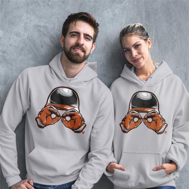 Baltimore Binoculars Hoodie Breaking T Store Breaking T Store Baltimore Binoculars Sweatshirt Grey