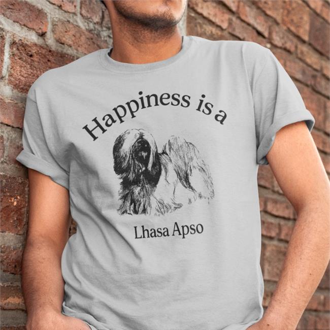 Bones Teamsesh Happiness Is A Lhasa Apso Shirt Tibetan Terrier