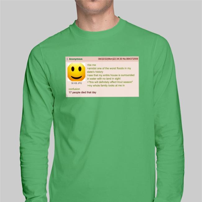 Anonymous T-Shirt Greentext Reposter Anonymous Confusion 17 People Died That Day T Shirt