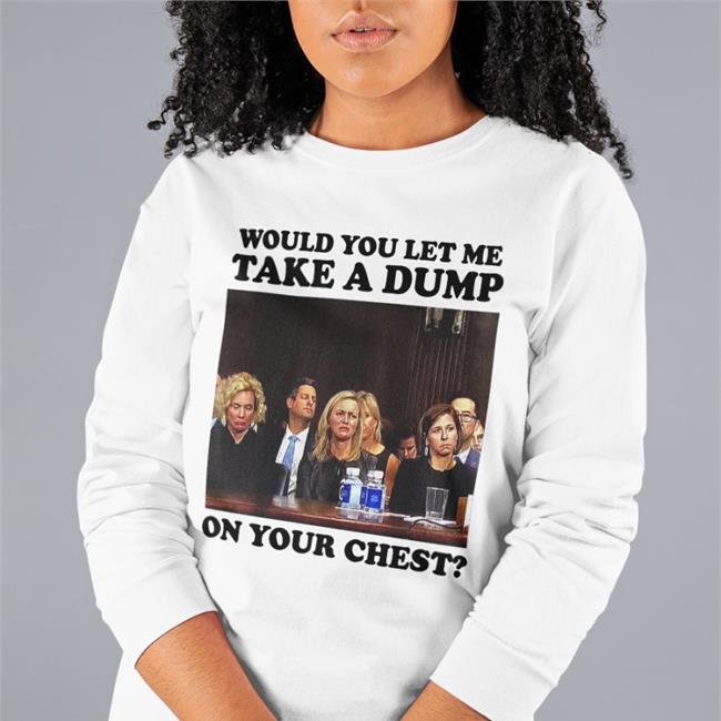 Teenhearts Would You Let Me Take A Dump On Your Chest Sweatshirt White
