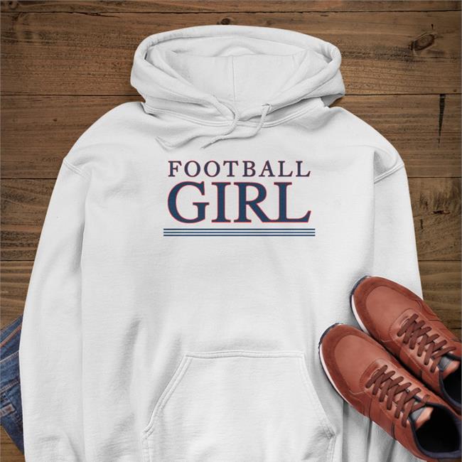Barstoolsports Store White Football Girl Sweatshirt