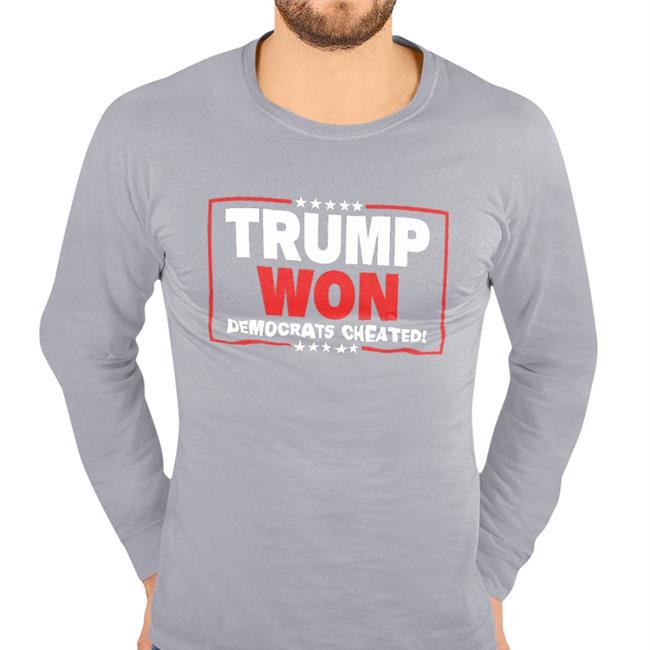 Blue Trump Won Democrats Cheated Shirt Il Donaldo Trumpo