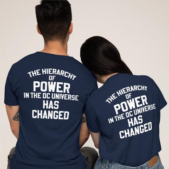 Dwayne Johnson The Hierarchy Of Power In The Dc Universe Has Changed T Shirt The Rock