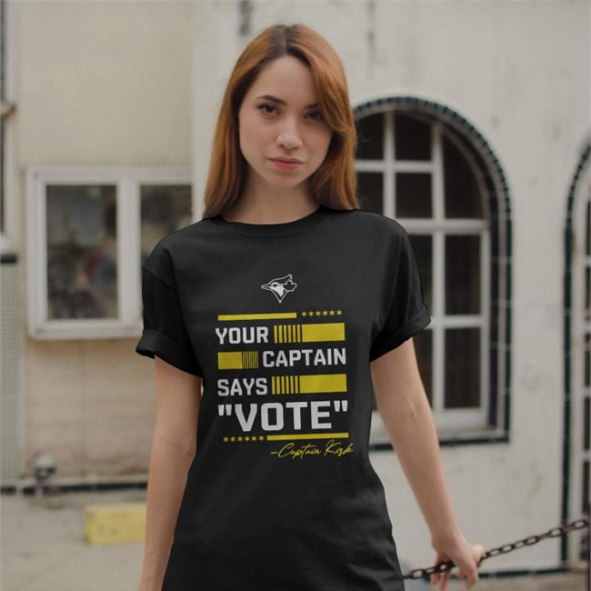 Your Captain Says Vote Captain Kirk Tee Shirt Toronto Blue Jays All-Star