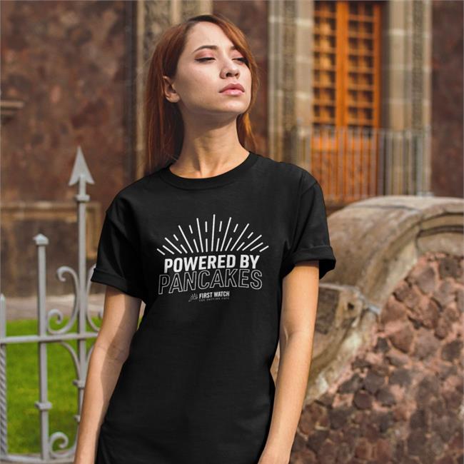 Funny Powered By Pancakes Shirt