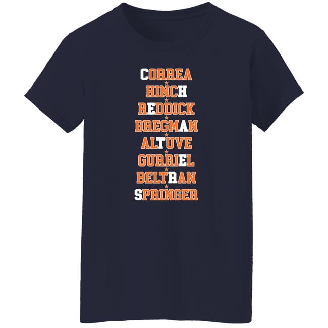 Correa Hinch Reddick Bregman Altuve Gurriel Beltran Springer Shirt Julio Urías Correa Hinch Reddick Bregman Altuve Gurriel Beltran Springer Shirt Julio Urías