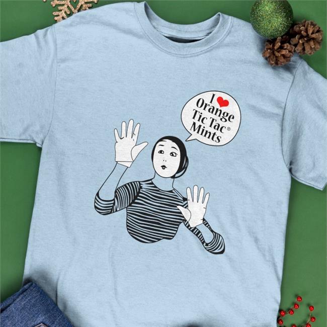 I Love Orange Tic Tac Mints Tee Shirt