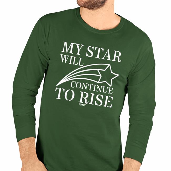 Fomo21 Merch My Star Will Continue To Rise Bitcoin Shirt Neil Jacobs