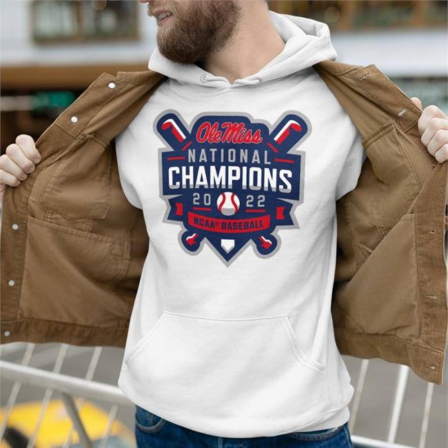 Ole Miss Merch Ole Miss National Champs Baseball Shirt
