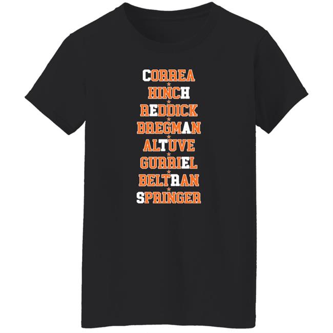 Correa Hinch Reddick Bregman Altuve Gurriel Beltran Springer Shirt Julio Urías Correa Hinch Reddick Bregman Altuve Gurriel Beltran Springer Shirt Julio Urías