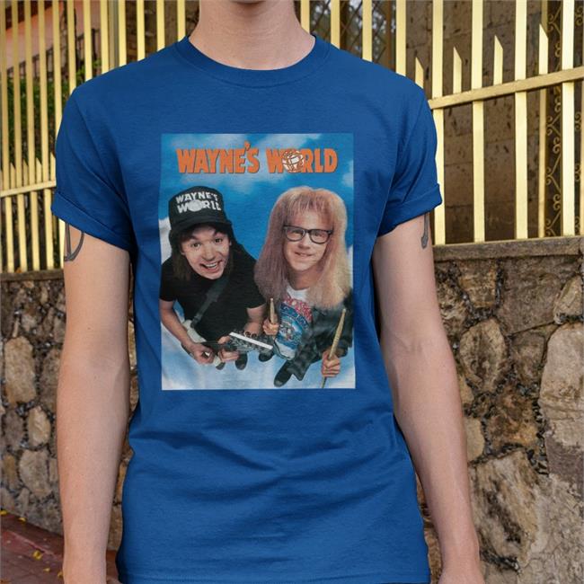 Annie Agar Wearing Wayne's World T Shirts