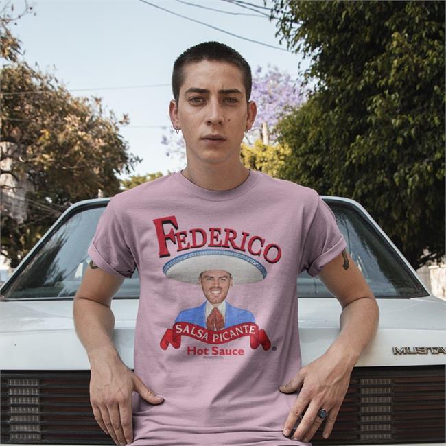 Federico Salsa Picante Hot Sauce Hoodied Sweatshirt White