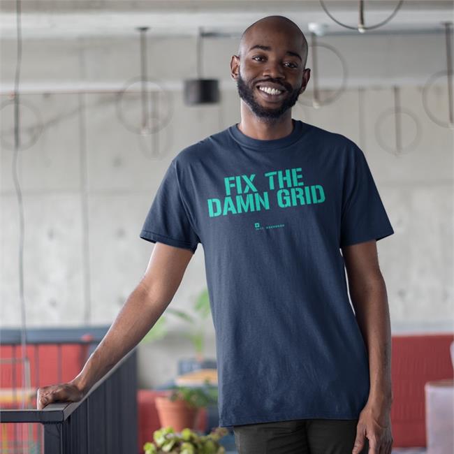 Collier For Texas Fix The Damn Grid Shirt Black