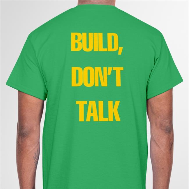 Raj Shamani Build Don't Talk Shirts Black