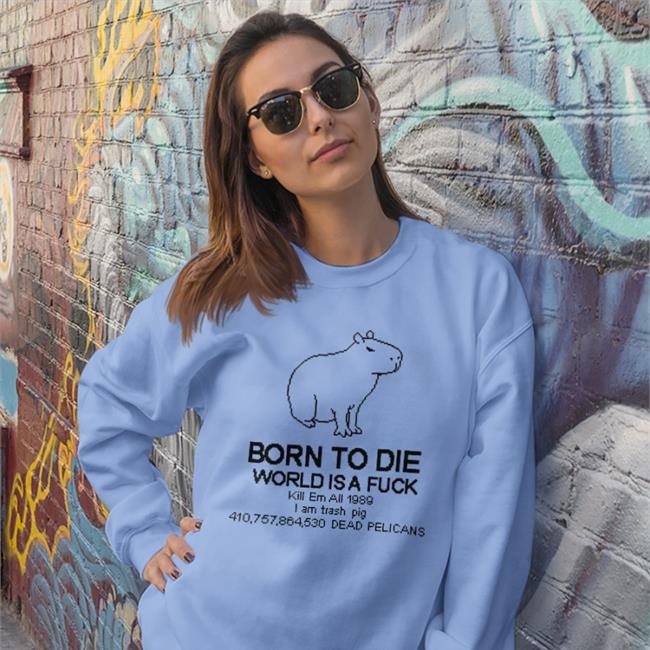 White Born To Die Capybara Shirt Tofupixel