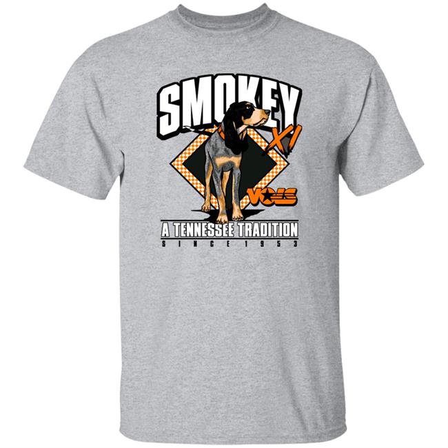 Smokey Xi Bols A Tennessee Tradition Since 1953 Shirt VolShop Smokey Xi Tee Shirt