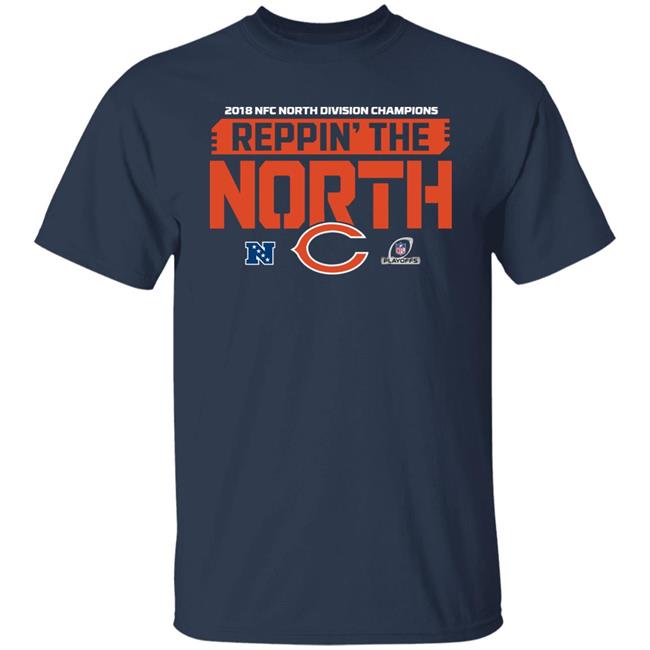 Chicago Bears Store 2018 Nfc North Division Champions Reppin The North Shirt Hoodie Sweatshirt
