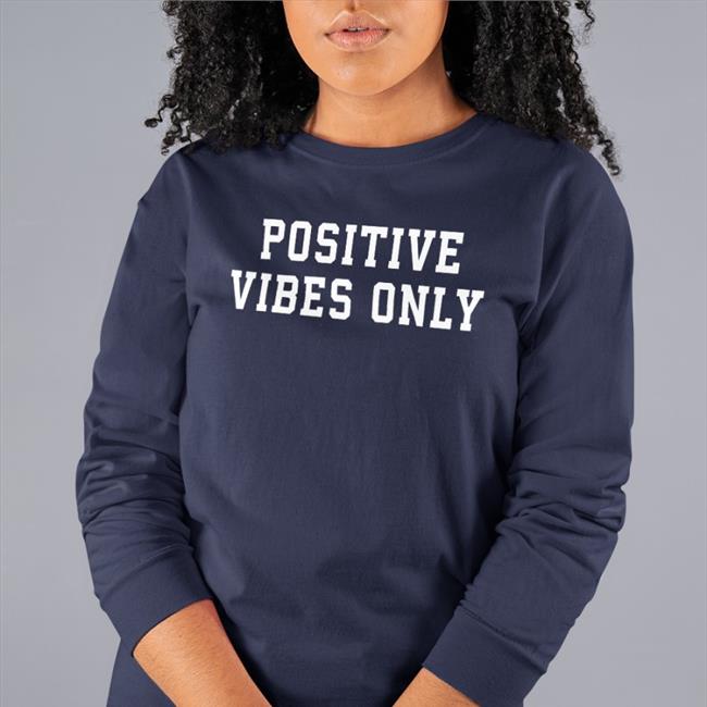 Robert Saleh Wearing Positive Vibes Only T Shirt