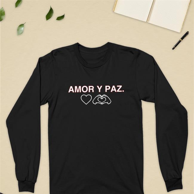 Christopher Morel Amor Y Paz Tee Blue Christopher Morel Amor Y Paz Shirt Blue