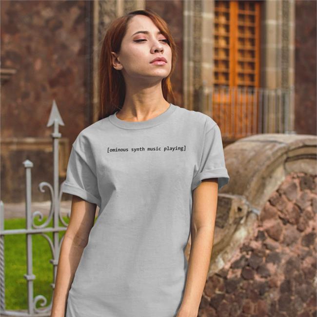 Comfortcharacter Ominous Synth Music Playing T Shirt