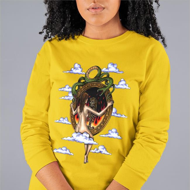 Marcos Alvarado Mirror Mirror In The Sky Ice Blue Tee Shirt