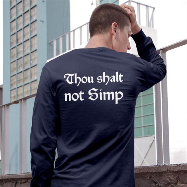 Thou Shalt Not Simp Hooded Sweatshirt
