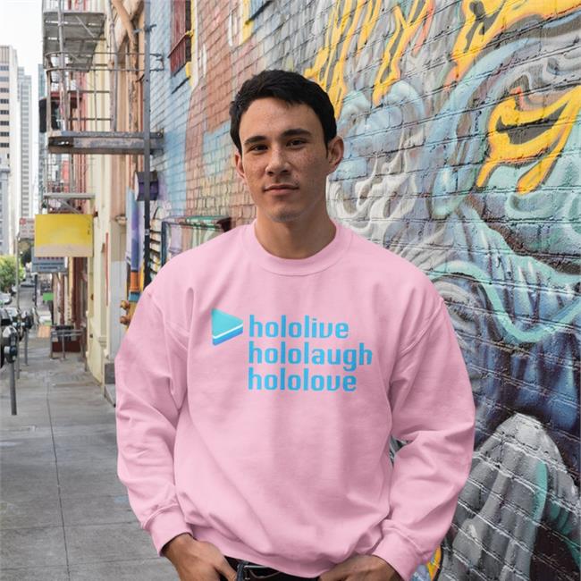 Hololive Hololaugh Hololove Tee Shirt White