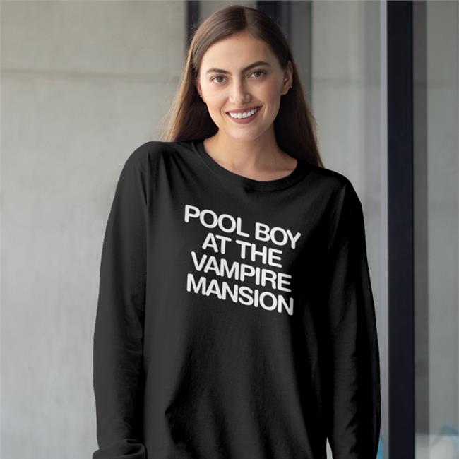 Gerard Wearing Pool Boy At The Vampire Mansion Tee Black