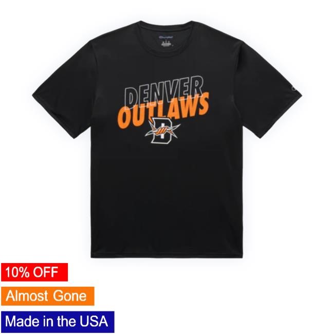 Champion Denver Outlaws Athletic Black Crewneck Sweatshirt