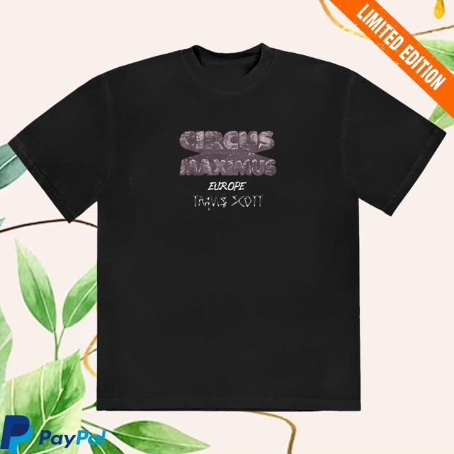 Official Travis Scott Merch Tour Europe Black Sweatshirt