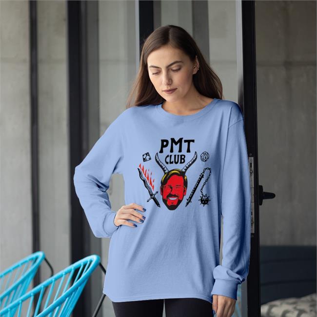 Barstool Sport Store Pmt Club Raglan Long Sleeve Tee Shirt Big Cat