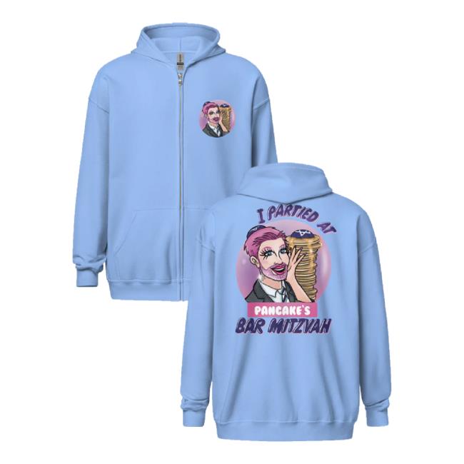 Trending Dragqueen Merch Store Pink Pancake - Bar Mitzvah Party Zip Sweaters Dragqueenmerch Shop