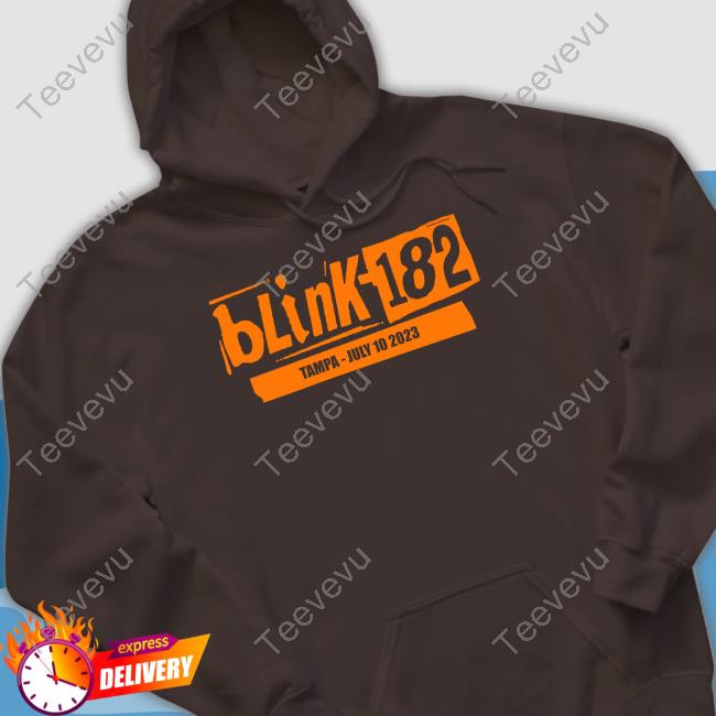 Ian Williams Blink-182 Merch Houston July 8 2023 Hooded Sweatshirt