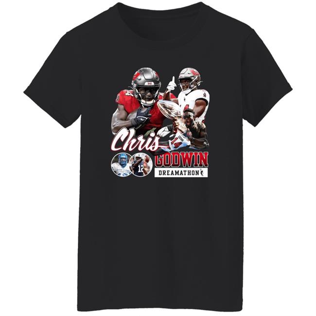 Mike Evans Wearing Chris Godwin Dreamathon Shirt Dreamathon Merch Mike Evans Wearing Chris Godwin Dreamathon Shirt Dreamathon Merch
