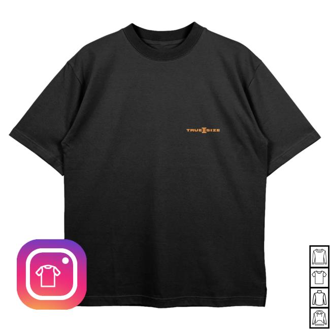 Official Yankeekicks True 2 Size Essential Shirt Black Orange