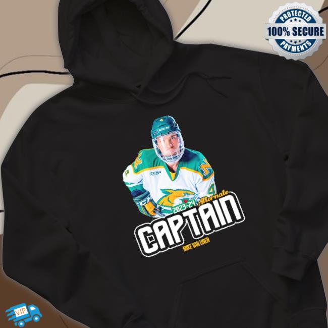 Alternate Captain Mike Van Unen Northern Michigan Wildcats Ice Hockey Shirt Alternate Captain Mike Van Unen Northern Michigan Wildcats Ice Hockey Shirt