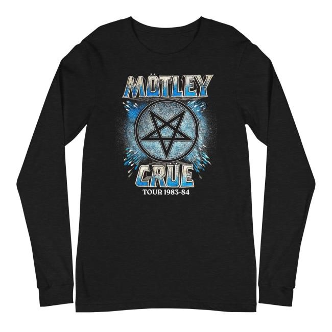 Official Paladin Vinyl Merch Store Merch Moment - Motley Crue - 83-84 Tour Long Sleeve Shirts