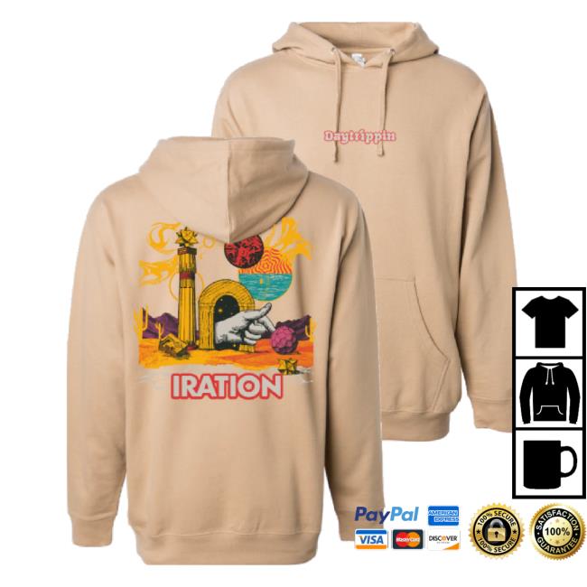Trending Iration Music Merch Store Iration Official Store Daytrippin t-shirt, hoodie, tank top, sweater and long sleeve t-shirt (Tan) Irationmusic Shop