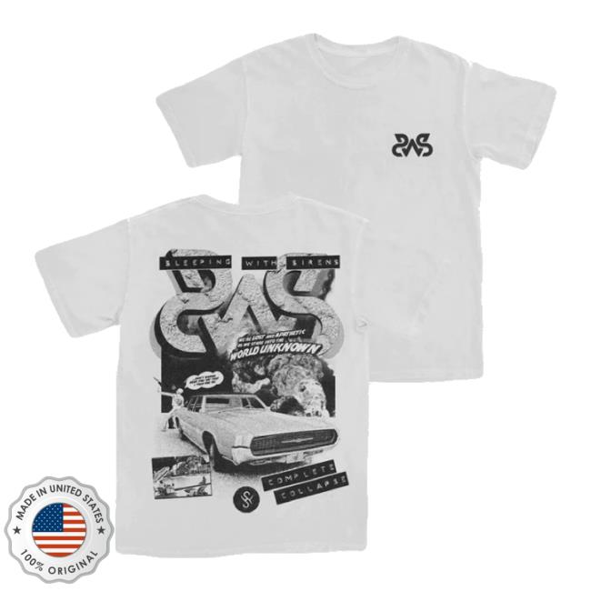 Original Sumerian Records Merch Store Sleeping With Sirens - "Apathetic" White Sweater Sumerianrecords Shop
